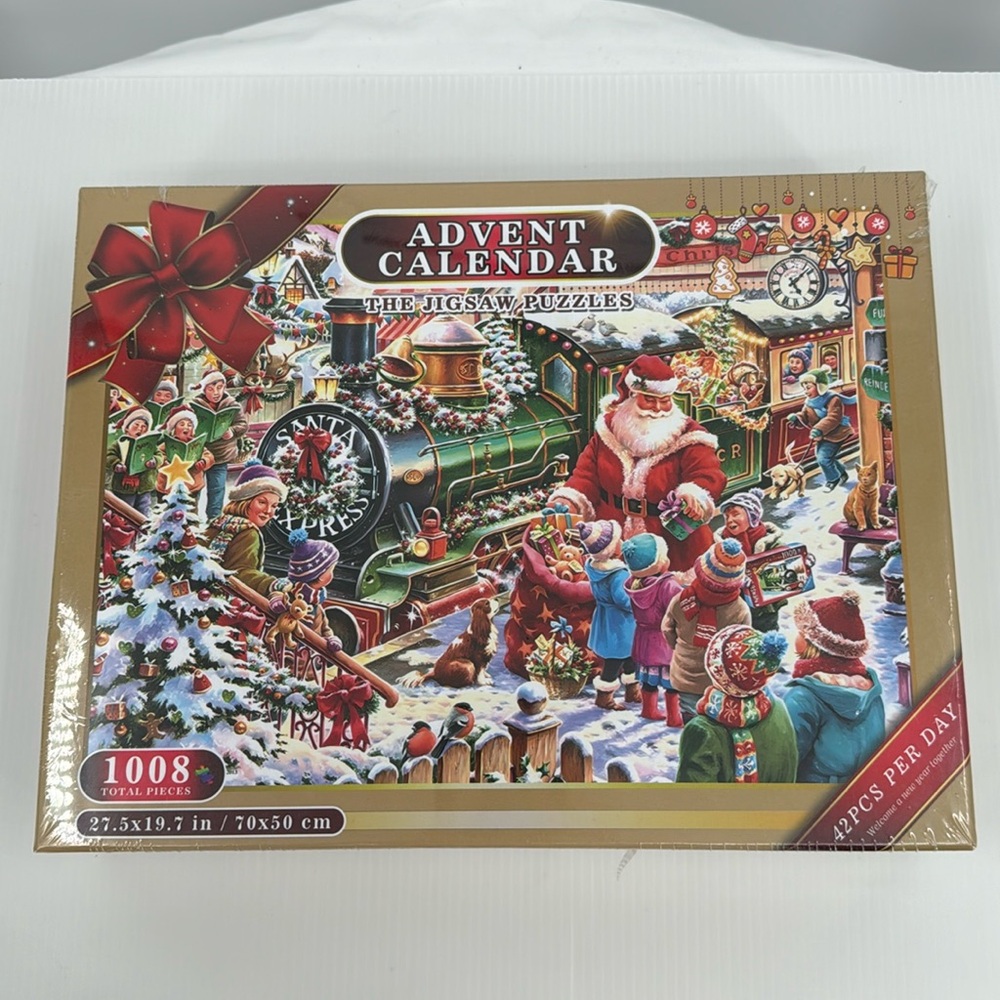 Advent‎ Calendar The Jigsaw Puzzles 1008 Total Pieces New 14 & Up Christmas